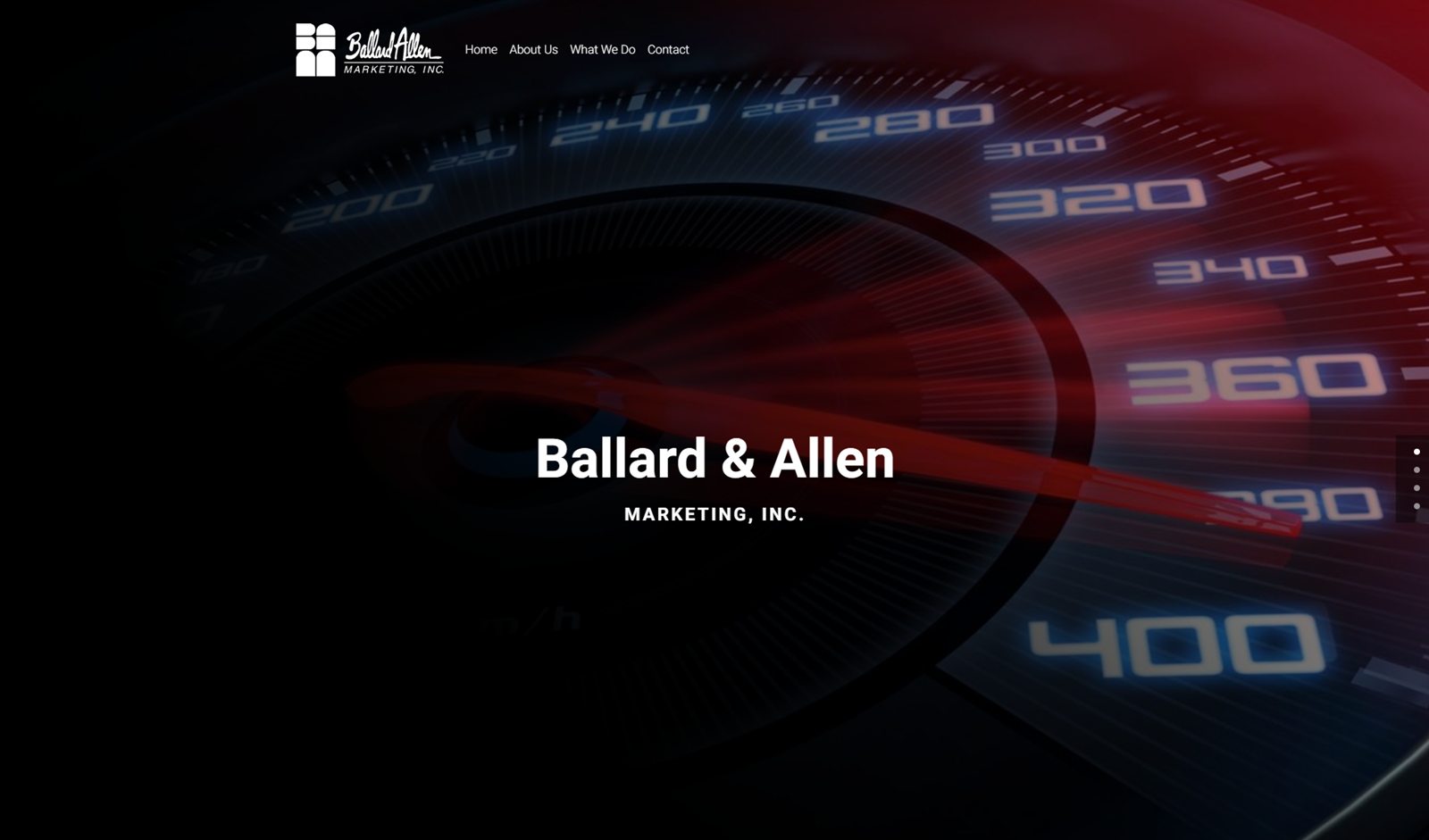 Ballard Allen website rebuild for an automotive marketing agency